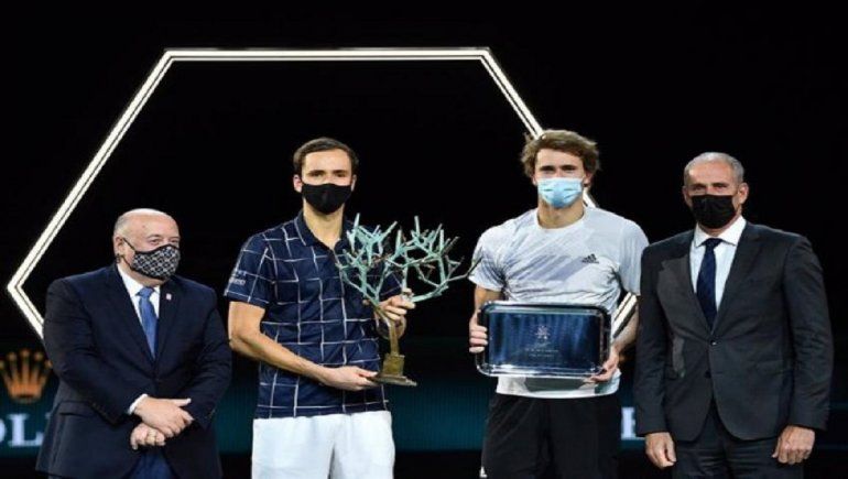 Daniil Medvedev, ganador del Masters 1000 de parís 2020.