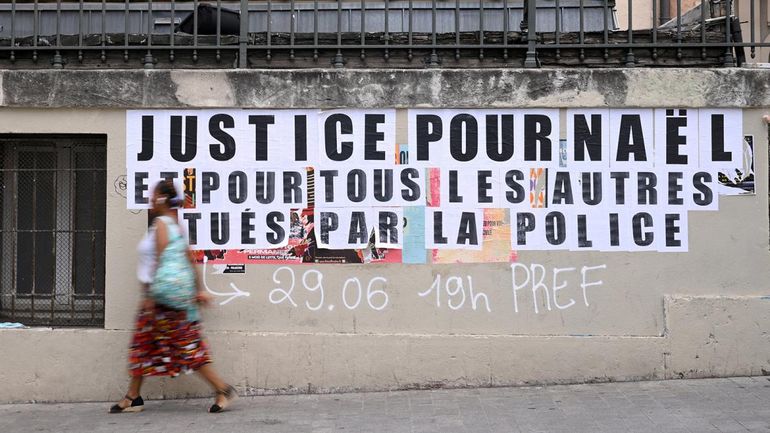 Todo Francia pide "Justicia por Nahel", el joven de 17 años asesinado por la policía en un caso de gatillo fácil. Todo Francia pide "Justicia por Nahel", el joven de 17 años asesinado por la policía en un caso de gatillo fácil.