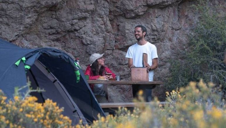Zonas gratuitas de acampe en Patagonia Azul.