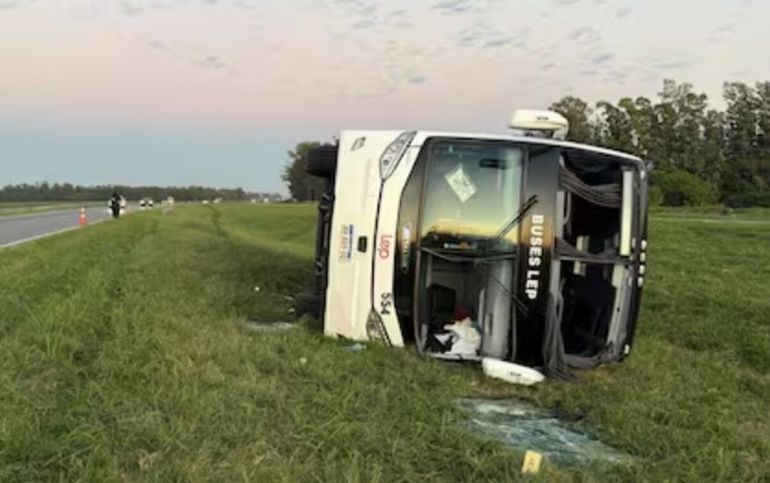 Volcó un micro y más de 50 pasajeros resultaron heridos: la sospecha sobre el accidente