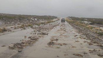 Así quedó tras la lluvia la Ruta Nacional 40 en Pampa Tril. Así quedó tras la lluvia la Ruta Nacional 40 en Pampa Tril.