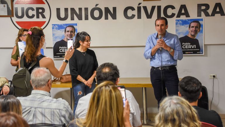El candidato Pablo Cervi. 