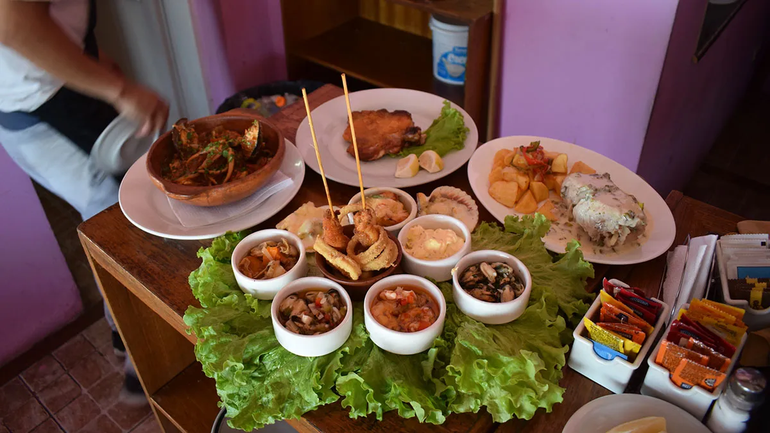 La picada de mariscos