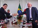 El presidente Luiz Inácio Lula da Silva y el primer ministro de Japón, Fumio Kishida, esta semana en Brasilia..&nbsp;