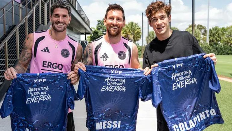 Franco Colapinto cumplió su sueño de conocer a Lionel Messi. Franco Colapinto cumplió su sueño de conocer a Lionel Messi.