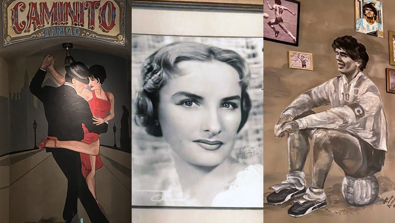 El tango, Mirtha Legrand y Diego Maradona son algunas de las reminiscencias argentinas del restaurante que Papu Gómez abrió en Bérgamo.