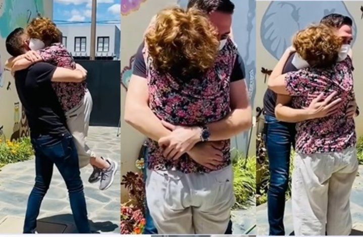 Emotivo video: Rodolfo Barili se reencontró con su mamá después de 9 meses