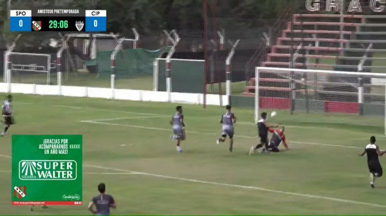 Un neuquino marcó el gol de Cipo en el segundo amistoso de la mini gira