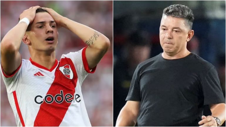 Franco Mastantuono y Marcelo Gallardo
