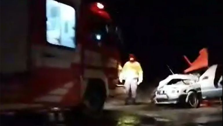Ruta 22: una mujer resultó herida en un choque frontal