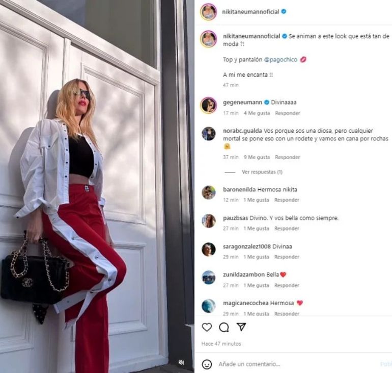 Nicole Neumann desafió a sus seguidores Nicole Neumann desafió a sus seguidores