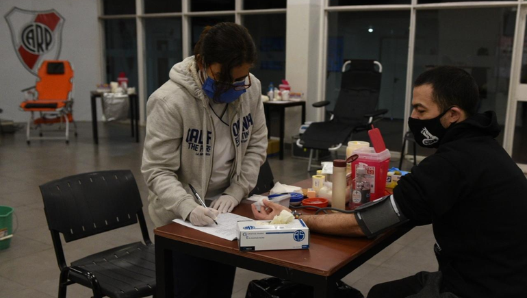 River encabezó una campaña de donación de sangre como en los últimos años.&nbsp;