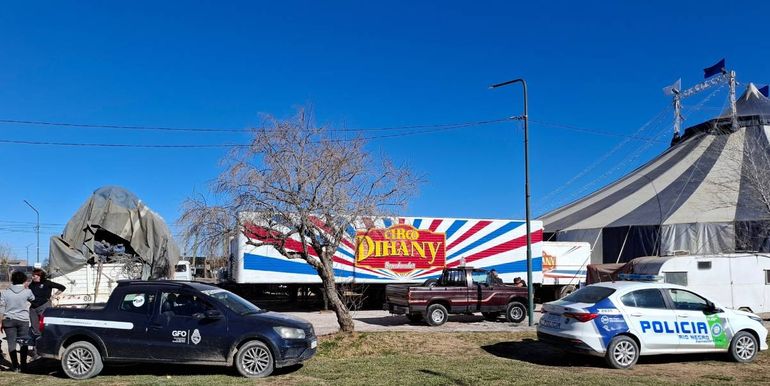 Hubo problemas con el circo Dihany. Foto Inforo.
