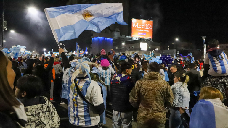 Neuquén no durmió por los festejos del bicampeonato de la Selección argentina / Foto