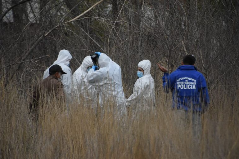 Importante despliegue policial por el hallazgo de un hombre muerto en Valentina Sur