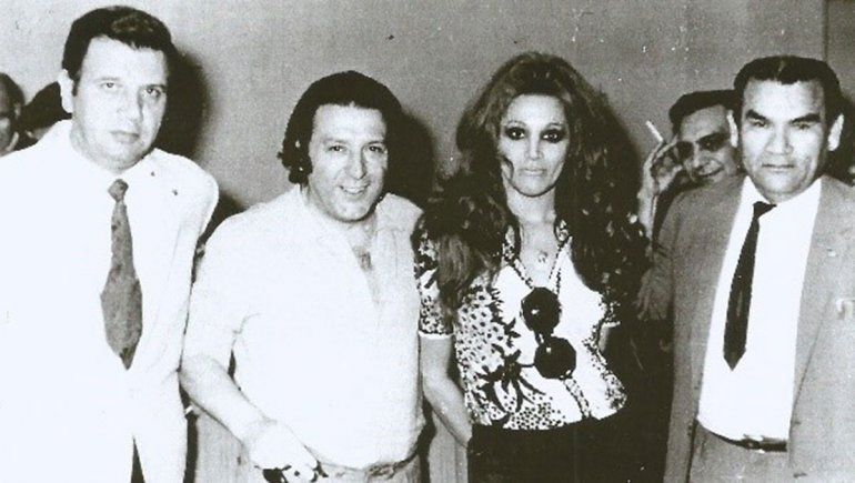 Salmini con la cantante de tangos Ruth Durante.