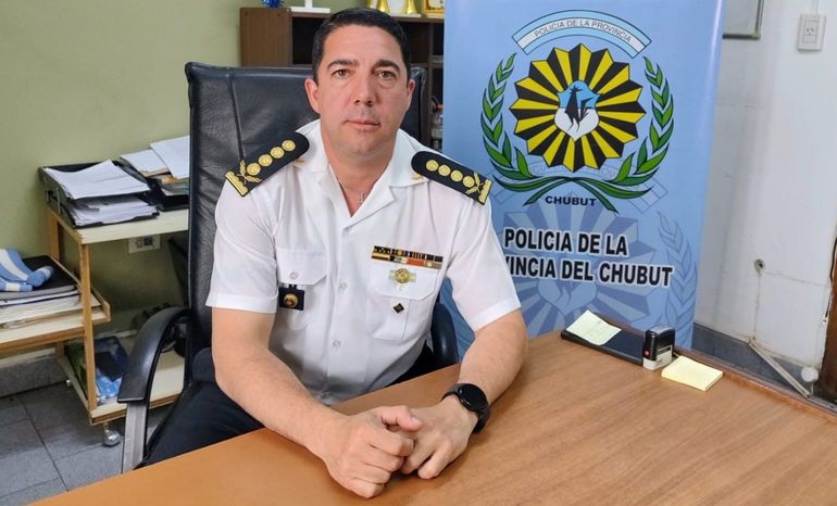 El comisario general Andrés García asumió al frente de la policía de Chubut en noviembre de 2023. El comisario general Andrés García asumió al frente de la policía de Chubut en noviembre de 2023.