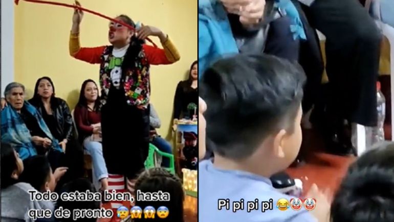 Video: confesó la infidelidad de su papá en una fiesta infantil