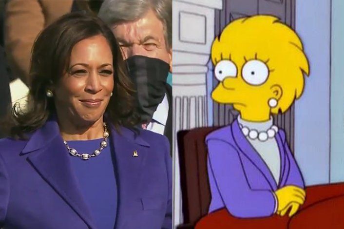 Los Simpson: ¿Kamala Harris copió el atuendo de Lisa o es otra predicción?