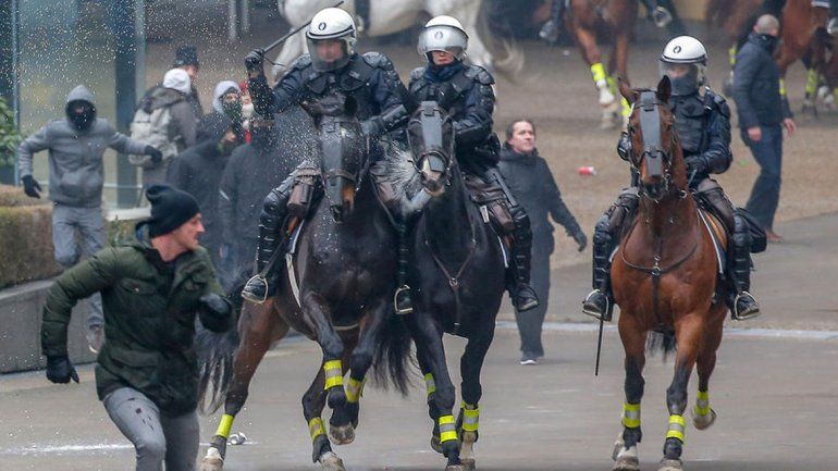 Bruselas: una protesta deja casi 100 detenidos