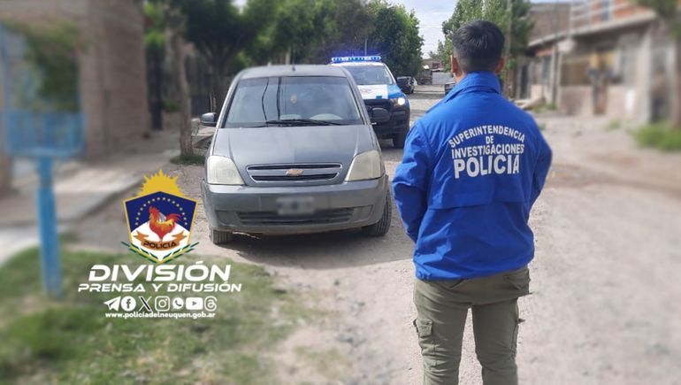 Policía de franco logró dar con un auto robado en Neuquén