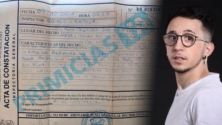 Rodrigo Noya dijo que la policía autorizó la fiesta