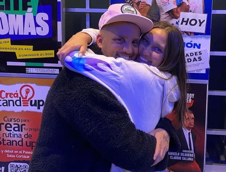 Juan Reverdito con su novia, Celeste Rigoni. Juan Reverdito con su novia, Celeste Rigoni.