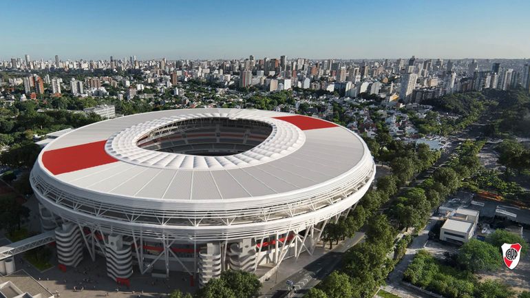 El render que muestra cómo quedaría la cancha de River.