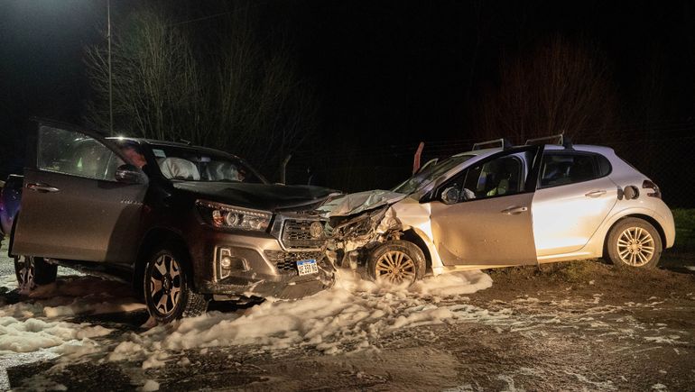Violento choque múltiple y frontal en San Martín de los Andes