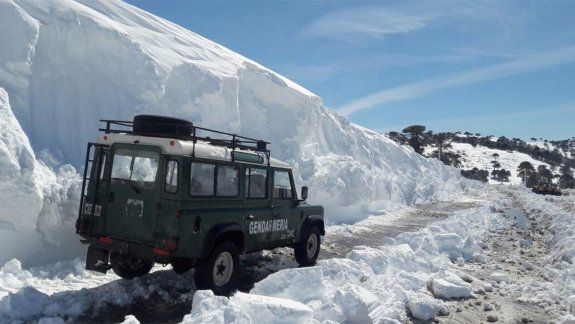 Otra vez cerraron el paso Pino Hachado por la nieve