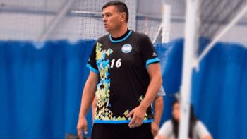 Marcos Romero, jugador de newcom de Comodoro Rivadavia. Marcos Romero, jugador de newcom de Comodoro Rivadavia.