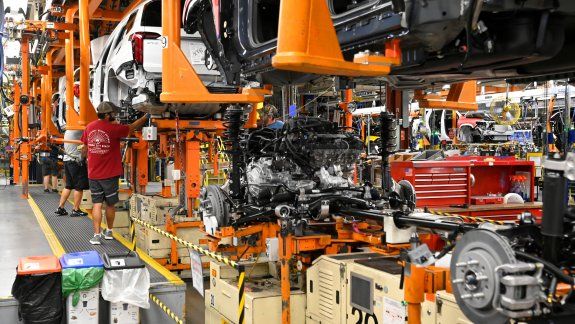 Foto de archivo. La línea de montaje en la planta de fabricación de General Motors (GM) en Spring Hill, Tennessee, EEUU. 22 de agosto de 2019.