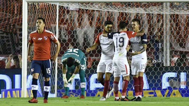 El festejo azulgrana en el Libertadores: no pierde allí desde 2006.