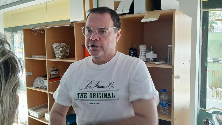 Fernando Ramín en la despedida del bazar Para Ti. Fernando Ramín en la despedida del bazar Para Ti.