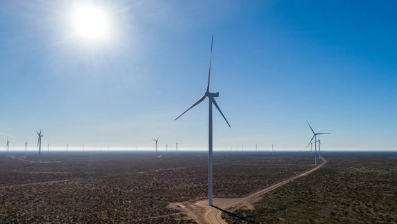 El parque eólico Pomona cuenta con 29 aerogeneradores. Foto: gobierno de Río Negro