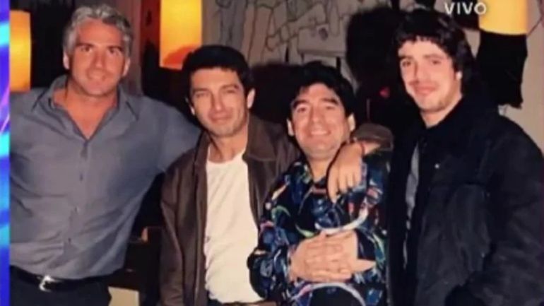 Guillermo Coppola, Ricardo Darín, Maradona y Luciano Castro Guillermo Coppola, Ricardo Darín, Maradona y Luciano Castro