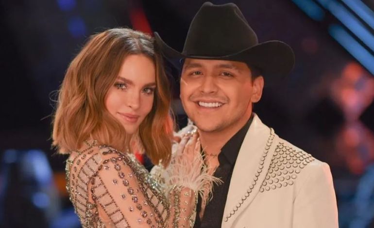 Christian Nodal, quien cantó con Tini Stoessel, y su ex Belinda