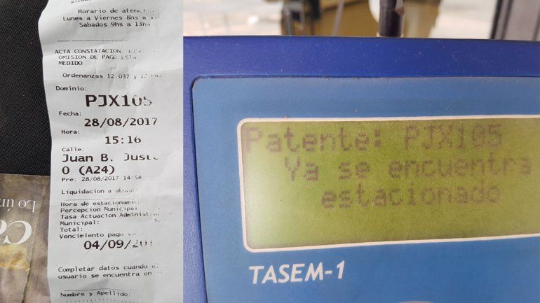 Por segunda vez tuvo que hacer el descargo por multas mal cobradas