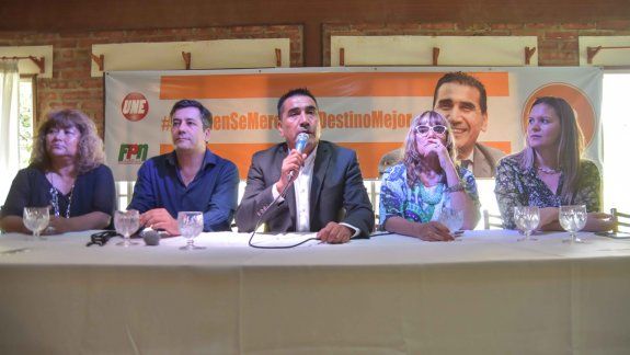 Ramón Rioseco, ayer, durante un acto en el oeste capitalino.