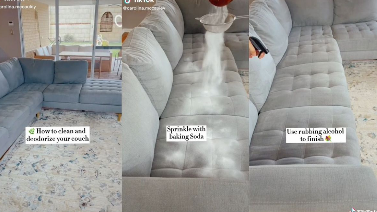 TikTok: truco para limpiar el sofá y quitar malos olores