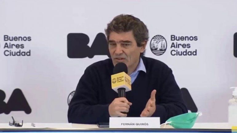 Quirós aclaró que la vacunación no pondrá fin a la epidemia