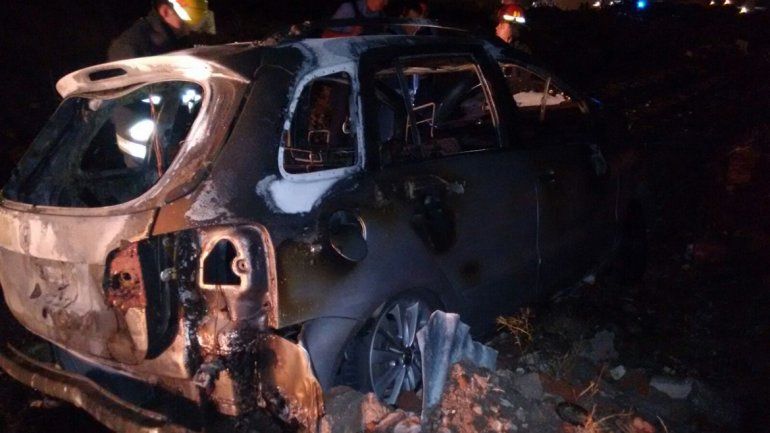 El auto quedó destruido.&nbsp;