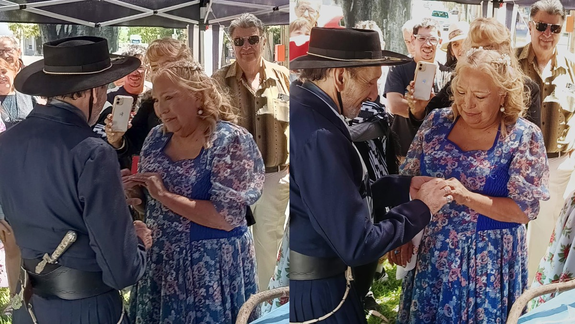El momento más emotivo del día en el Registro.