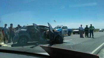 se les volaron las reposeras y causaron un choque multiple en la ruta 237