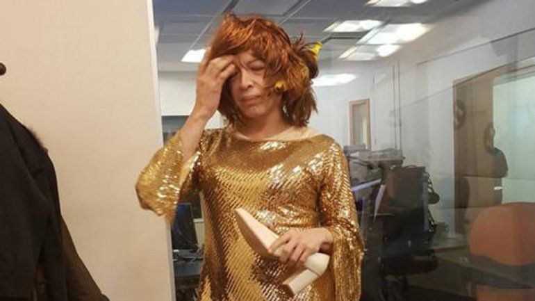 ¿Una banana en la cabeza? Lizy festejó su participación en las redes.