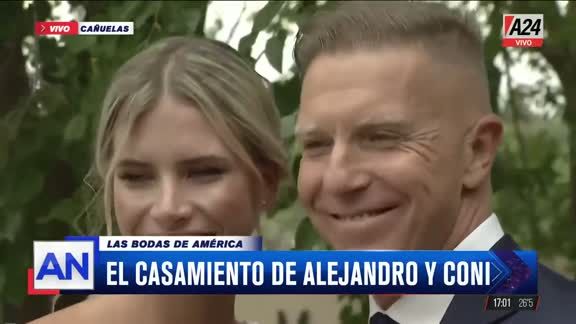Alejandro Fantino y Coni Mosqueira tuvieron una boda soñada en la estancia Villa María de Cañuelas.
