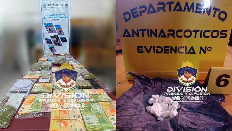 Se secuestró durante el operativo más de un kilo de droga.