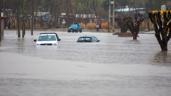 Alerta roja en Chubut por un temporal que obligó a cortar rutas