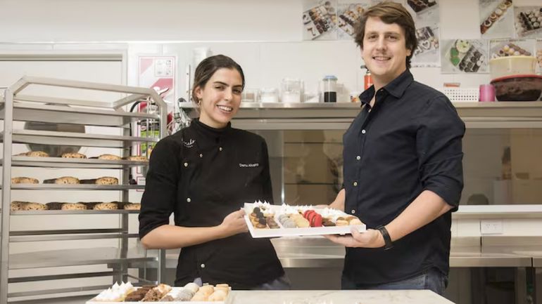 El hijo de Silvio Soldán y su novia, Denise El hijo de Silvio Soldán y su novia, Denise