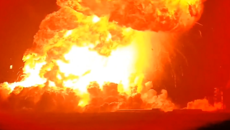 Explotó uno de los cohetes de Space X